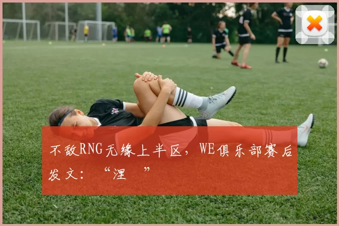 不敌RNG无缘上半区，WE俱乐部赛后发文：“涅槃”