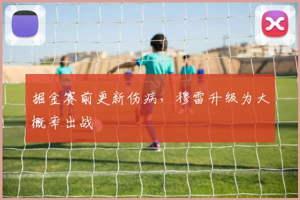掘金赛前更新伤病，穆雷升级为大概率出战